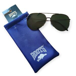 Roots Aviator Sunglasses with Storage Pouch